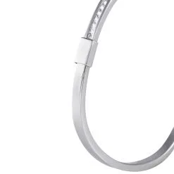 Histoire D'Or Bracelet Jonc Nagnouma Acier Blanc Oxyde De Zirconium -Boucles d'oreilles Bracelet Soldes FIBFBZW003 view2