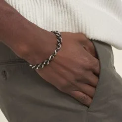 Histoire D'Or Bracelet Brendano Acier Bicolore 9 Histoire D'Or Bracelet Brendano Acier Bicolore -Boucles d'oreilles Bracelet Soldes FIBH2W0189 model1