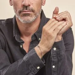 Histoire D'Or Bracelet Identité Acier Blanc Ghislain Cristaux -Boucles d'oreilles Bracelet Soldes FIBHBPN001 model1