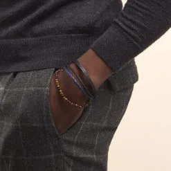 Histoire D'Or Bracelet Acier Blanc Ulric œil De Tigre -Boucles d'oreilles Bracelet Soldes FIBHBQM004 model0