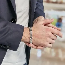 Histoire D'Or Bracelet Ignacio Acier Blanc 7 Histoire D'Or Bracelet Ignacio Acier Blanc -Boucles d'oreilles Bracelet Soldes FIBHBW007B model0