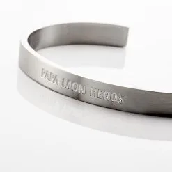 Histoire D'Or Bracelet Jonc Abellio Acier Blanc -Boucles d'oreilles Bracelet Soldes FIBHBW007J view2