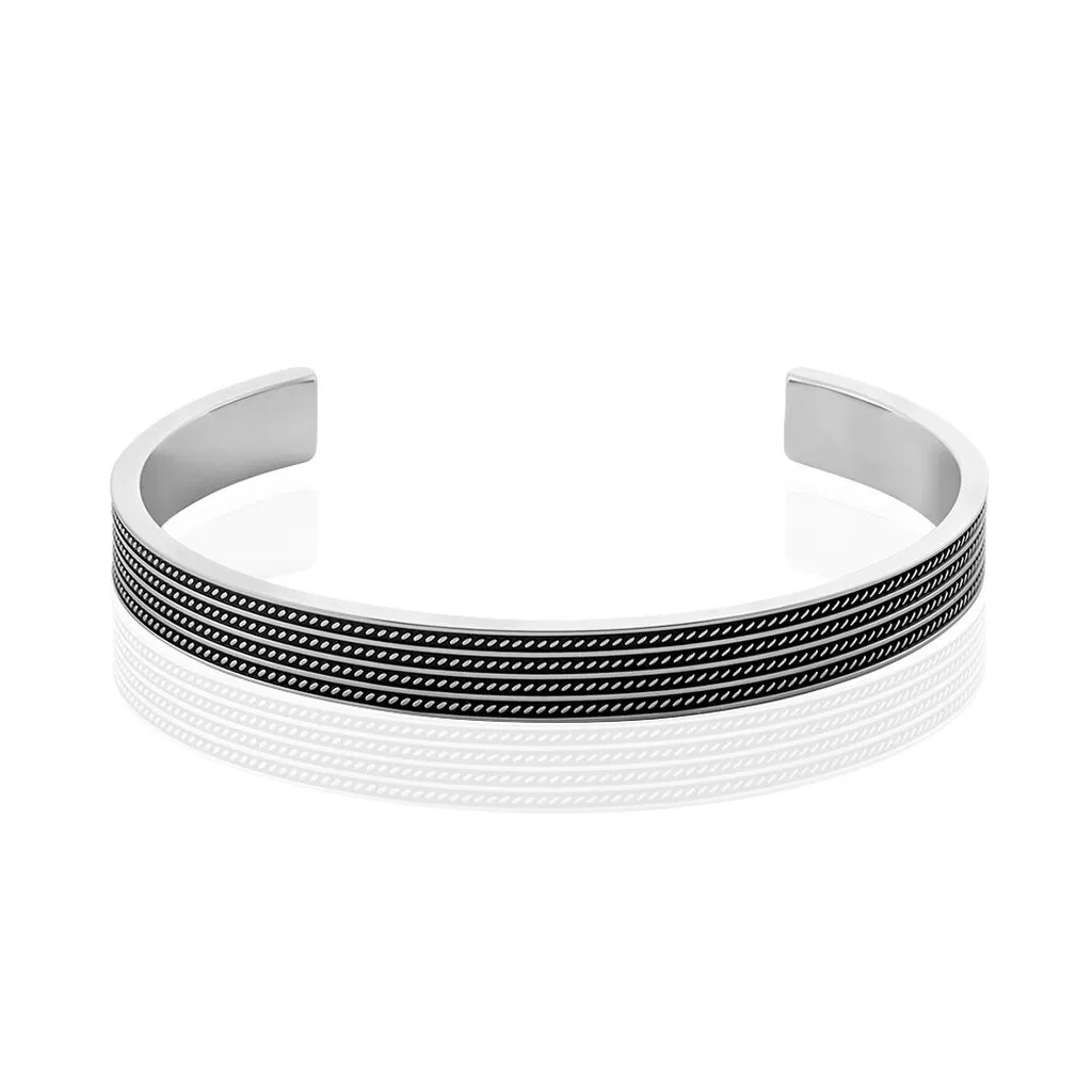 Histoire D'Or Bracelet Jonc Ouvert Acier Bicolore Anderson 3 Histoire D'Or Bracelet Jonc Ouvert Acier Bicolore Anderson