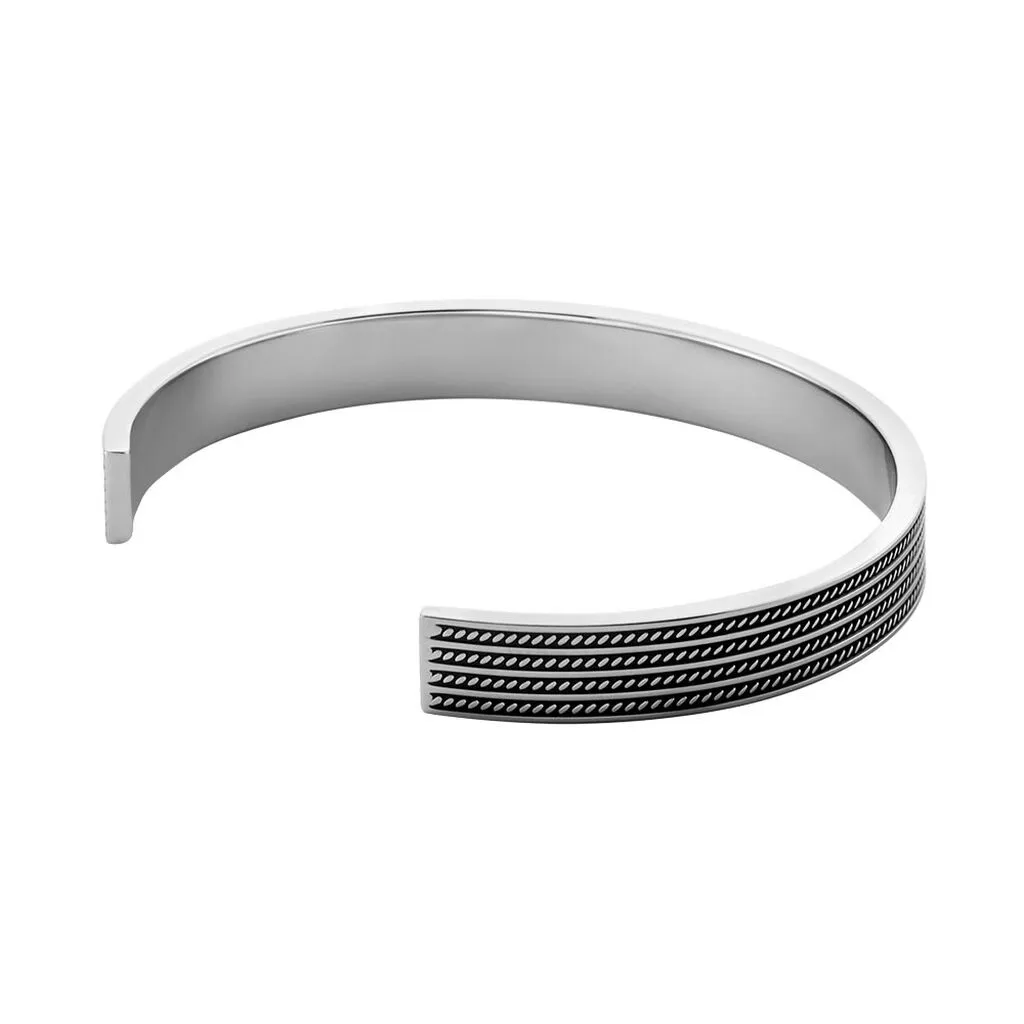 Histoire D'Or Bracelet Jonc Ouvert Acier Bicolore Anderson 4 Histoire D'Or Bracelet Jonc Ouvert Acier Bicolore Anderson – Image 2