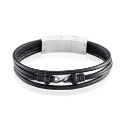 Histoire D'Or Bracelet Acier Blanc Stephanos