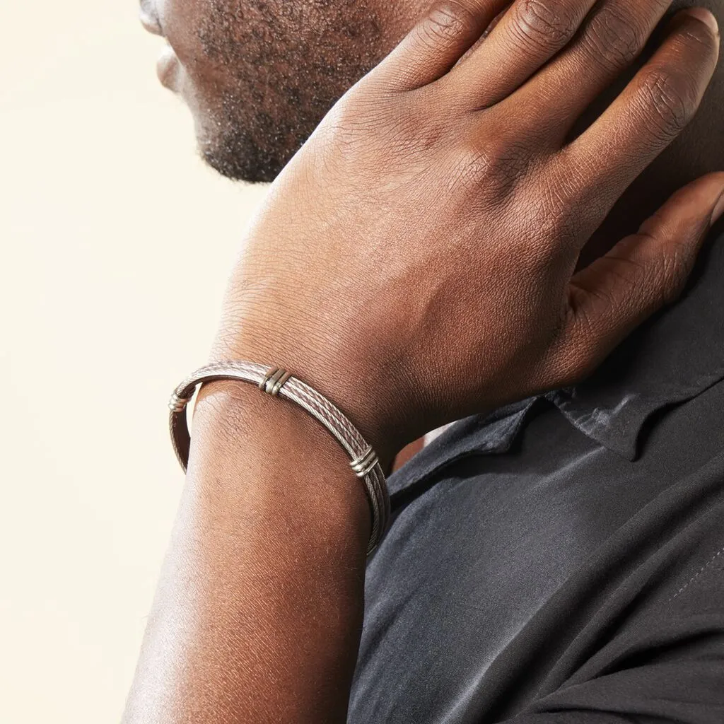 Histoire D'Or Bracelet Francois Acier Blanc 9 Histoire D'Or Bracelet Francois Acier Blanc – Image 7