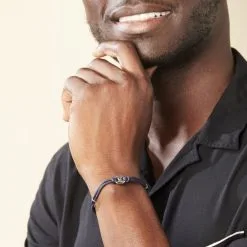 Histoire D'Or Bracelet Fabrice Acier Blanc -Boucles d'oreilles Bracelet Soldes FIBHBW0918 model2