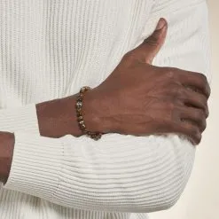 Histoire D'Or Bracelet Labhras Acier Blanc -Boucles d'oreilles Bracelet Soldes FIBHBXM043 model0