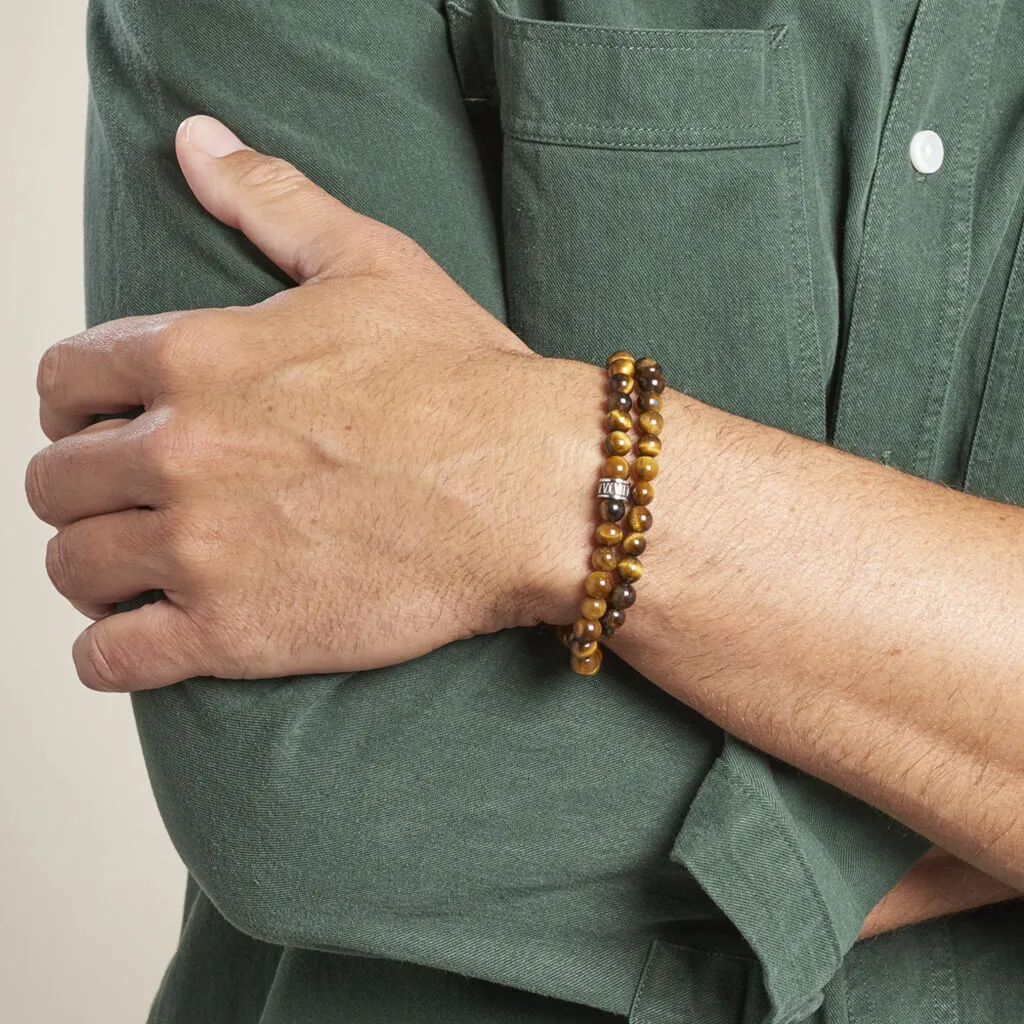 Histoire D'Or Bracelet Double Tour Boules Acier Gris Lachlan 6 Histoire D'Or Bracelet Double Tour Boules Acier Gris Lachlan – Image 4