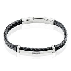 Histoire D'Or Bracelet Moris Acier Blanc Oxyde De Zirconium