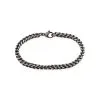Histoire D'Or Bracelet Jasone Maille Franco Acier Gris