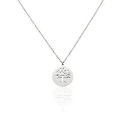 Histoire D'Or Collier Acier Blanc Ganet