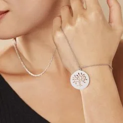 Histoire D'Or Collier Acier Blanc Ganet -Boucles d'oreilles Bracelet Soldes FICFBW0505 model1