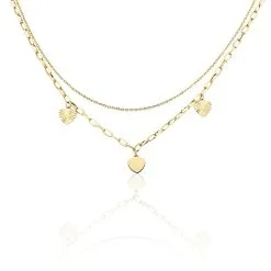 Histoire D'Or Collier Gayla Acier Doré