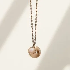 Histoire D'Or Collier My Bola Acier Rose Quartz -Boucles d'oreilles Bracelet Soldes FICFRQS001 view2