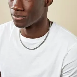 Histoire D'Or Collier Quentin Acier Blanc -Boucles d'oreilles Bracelet Soldes FICHBW0002 model0