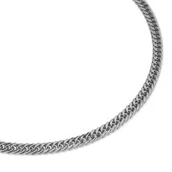 Histoire D'Or Collier Quentin Acier Blanc -Boucles d'oreilles Bracelet Soldes FICHBW0002 view1