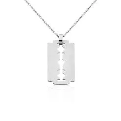 Histoire D'Or Collier Acier Blanc Isaac