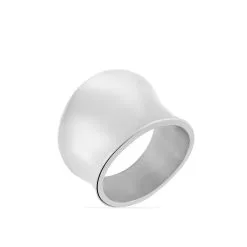 Histoire D'Or Bague Jonc Nohani Acier Blanc