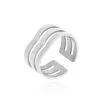 Histoire D'Or Bague Ajustable Abid Acier Blanc -Boucles d'oreilles Bracelet Soldes FIDFBW0350 master