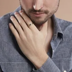 Histoire D'Or Bague Andro Acier Bicolore -Boucles d'oreilles Bracelet Soldes FIDH2W0338 model0