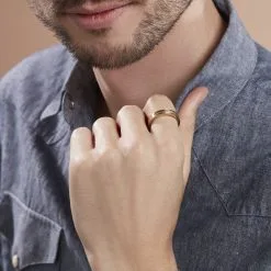 Histoire D'Or Bague Andro Acier Bicolore -Boucles d'oreilles Bracelet Soldes FIDH2W0338 model1