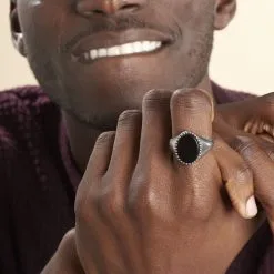 Histoire D'Or Bague Laido Acier Blanc Agate -Boucles d'oreilles Bracelet Soldes FIDHBFN002 model0