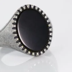 Histoire D'Or Bague Laido Acier Blanc Agate -Boucles d'oreilles Bracelet Soldes FIDHBFN002 view3