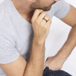 Histoire D'Or Bague Wallace Acier Blanc -Boucles d'oreilles Bracelet Soldes FIDHBW0009 model0