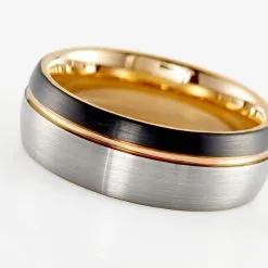 Histoire D'Or Bague Acier Gris Thibault -Boucles d'oreilles Bracelet Soldes FIDHGW0045 view3