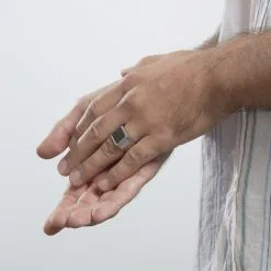 Histoire D'Or Bague Chevalière Acier Vieillit Teodor Oxydes De Zirconium -Boucles d'oreilles Bracelet Soldes FIDHGZN001 model0