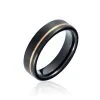 Histoire D'Or Bague Acier Noir Jacopo