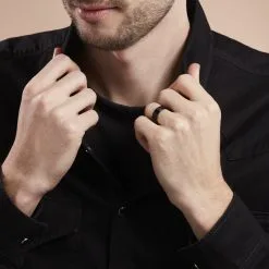 Histoire D'Or Bague Rico Acier Noir -Boucles d'oreilles Bracelet Soldes FIDHNW0334 model1