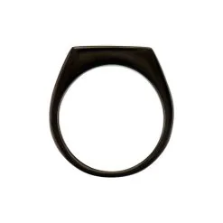 Histoire D'Or Chevalière Acier Noir Luciano -Boucles d'oreilles Bracelet Soldes FIHHNW0043 view2