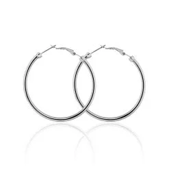 Histoire D'Or Créoles Carmeline Acier Blanc -Boucles d'oreilles Bracelet Soldes FIOFBW0058 view1