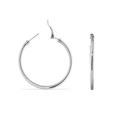 Histoire D'Or Créoles Carmeline Acier Blanc -Boucles d'oreilles Bracelet Soldes FIOFBW0058 view2