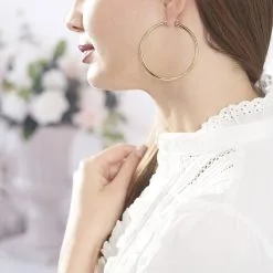 Histoire D'Or Créoles Creolia Acier Jaune -Boucles d'oreilles Bracelet Soldes FIOFJW0071 model0