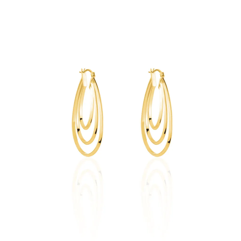 Histoire D'Or Créoles Aglae Acier Jaune 3 Histoire D'Or Créoles Aglae Acier Jaune