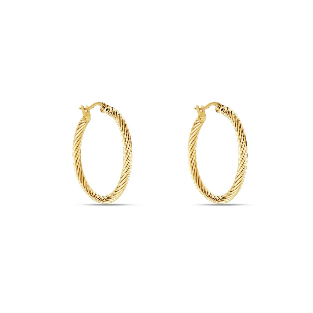 Histoire D'Or Créoles Acier Doré Pascau 4 Histoire D'Or Créoles Acier Doré Pascau – Image 2