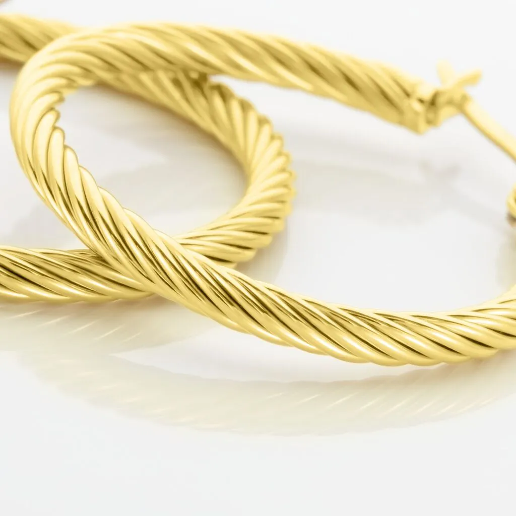 Histoire D'Or Créoles Acier Doré Pascau 5 Histoire D'Or Créoles Acier Doré Pascau – Image 3