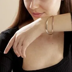 Histoire D'Or Bracelet Jonc Annie-france Plaqué Or Tricolore -Boucles d'oreilles Bracelet Soldes FQBF3W0102 model0