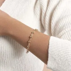 Histoire D'Or Bracelet Viperine Plaqué Or Jaune -Boucles d'oreilles Bracelet Soldes FQBFJW0003 model0