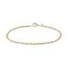 Histoire D'Or Bracelet Azelys Maille Corde Plaqué Or Jaune -Boucles d'oreilles Bracelet Soldes FQBFJW0381 master