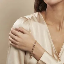 Histoire D'Or Bracelet Cameron Plaqué Or Jaune -Boucles d'oreilles Bracelet Soldes FQBFJW0396 model0