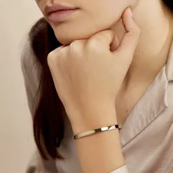 Histoire D'Or Bracelet Jonc Graca Plaqué Or Jaune -Boucles d'oreilles Bracelet Soldes FQBFJW0492 model1