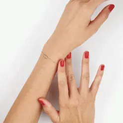 Histoire D'Or Bracelet Hanae Plaqué Or Jaune -Boucles d'oreilles Bracelet Soldes FQBFJW0504 view2