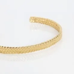 Histoire D'Or Bracelet Jonc Lilya Plaqué Or Jaune -Boucles d'oreilles Bracelet Soldes FQBFJW0603 view2
