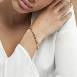 Histoire D'Or Bracelet Plaqué Or Jaune Avelyne -Boucles d'oreilles Bracelet Soldes FQBFJW0673 model0