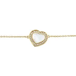 Histoire D'Or Bracelet Plaqué Or Jaune Aludra Nacre Oxydes De Zirconium -Boucles d'oreilles Bracelet Soldes FQBFJXW111 view1