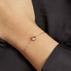 Histoire D'Or Bracelet Plaqué Or Jaune Nilay Oxyde De Zirconium -Boucles d'oreilles Bracelet Soldes FQBFJZS007 model1